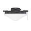 Ventilateur 2 lumières Meridian en noir mat-26241479