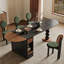 French Retro Black Dining Table