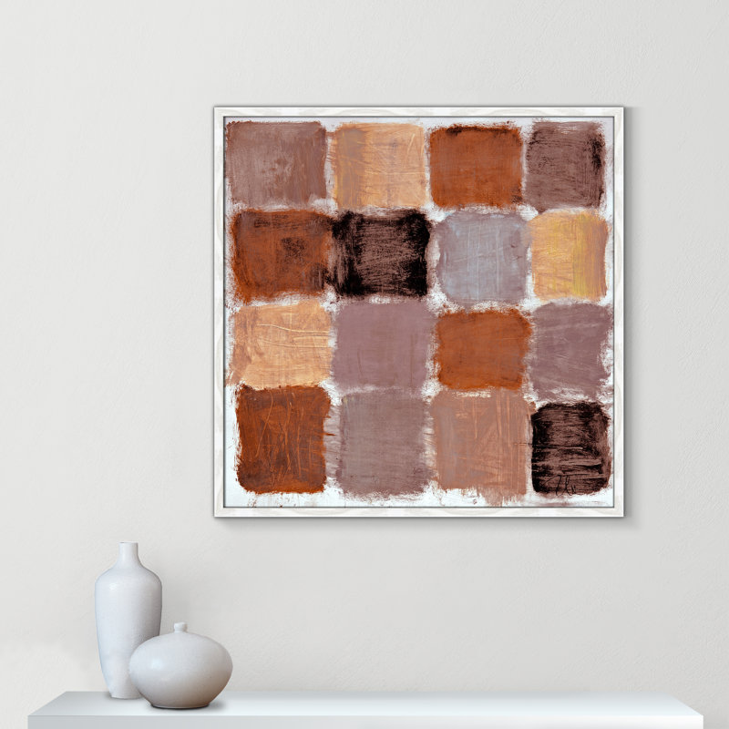 Reproduction de poudrière à motif de reflets d'épices par Casa Fine Arts, H 27,5 po x l 27,5 po x P 1,25 po