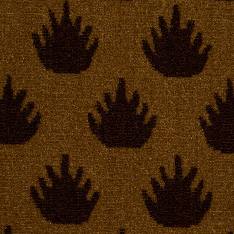 Tissu de couronnement en velours, Bronze