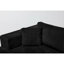 Canapé modulaire modulaire, canapé modulaire Cloud avec assise profonde, canapé modulaire moderne en L avec méridienne, fauteuils rembourrés désossés pour le salon (velours côtelé, noir)