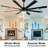 72'' 8 Blades Modern Smart Black Ceiling Fan with Dimmable LED Light and Remote Control-1292766877-1292767075-1292767074