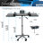 Folding Table Laptop Cart, Graphite