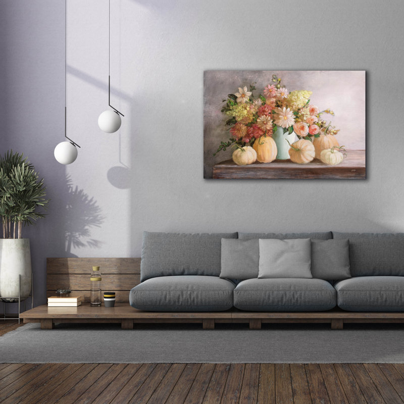 Toile épique Graffiti «Harvest Bouquet» par Julia Purinton, 60 po x 40 po