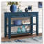 Console Mid-Century avec 2 tiroirs et tablettes ouvertes-602321269