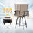 Powder Coated Steel Outdoor Stool