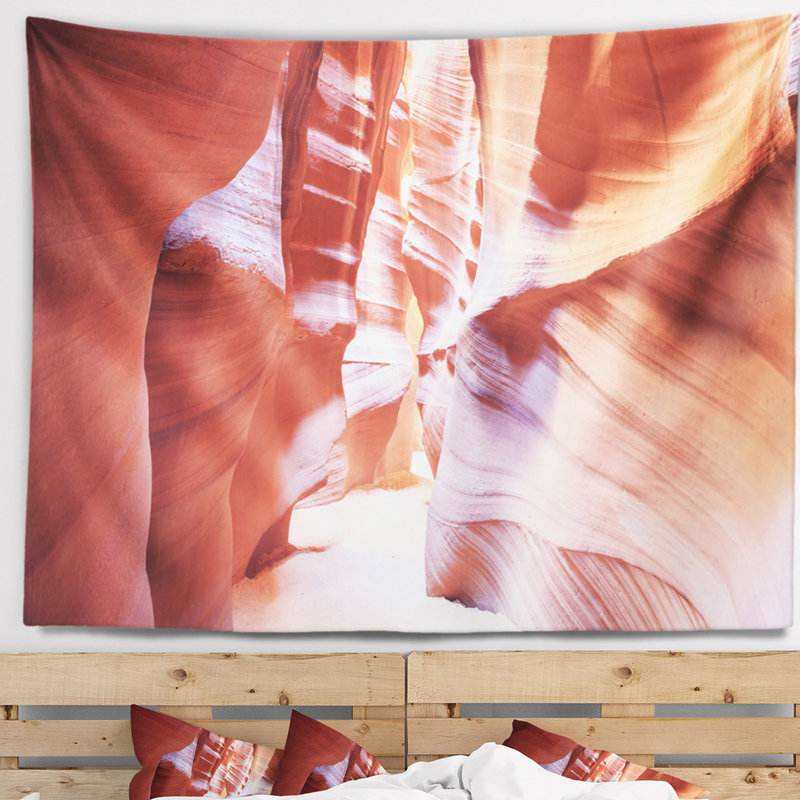 Paysage, vue panoramique, antilope, canyon, tapisserie, H 50 po x l 60 po