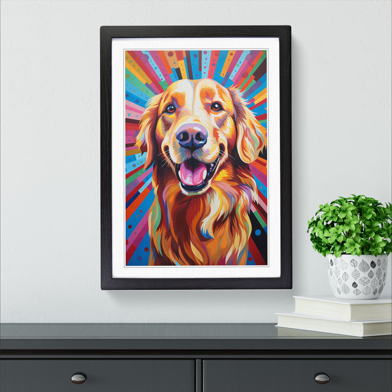 Golden Retriever Op No.3 - Framed Print