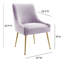 Chaise d'appoint rembourrée avec revêtement en velours plissé Rizo-577511646-577513268