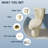 17.5" Elongated ADA Height Toilet 2-Piece Tall Toilet for Seniors, 1.28 GPF Single Flush Bone,  Map Flush 1000g with Soft Close Seat-110223127