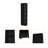 Sutton Slim Bookcase With Modern 5-Shelf Design-1210766695