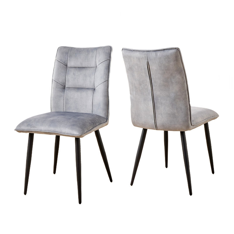 Ensemble de chaises de salle à manger en velours 2 pièces Modern