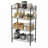 Four-Tier Metal Rack (Black)