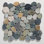 Tuile de mur et de sol en mosaïque de galets tranchés