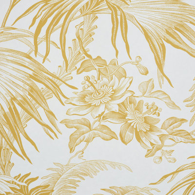 Schumacher x Jill Lasersohn Toile Tropique Wallpaper