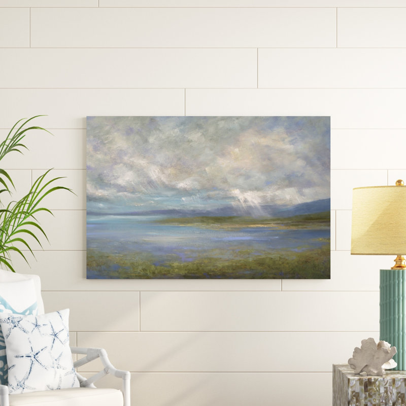 « south bay lights », peinture sur toile, H 32 po x l 48 po