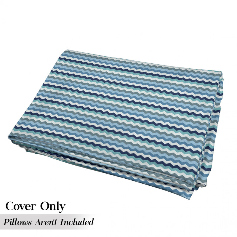 Housse de coussin d'extérieur Zig Zag, H 2 po x l 27 po x P 88 po