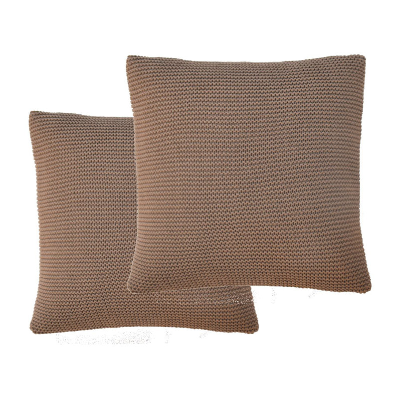 Krystle Square Cushion, Brown