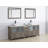 84" Double Bathroom Vanity with Engineered Marble Top with Mirror-109234237-109234236