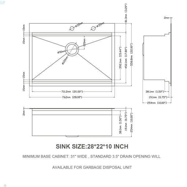 Product Dimensions