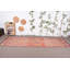 Tapis rétro, tapis de cuisine, tapis de couloir 3 x 10,6 pi, tapis Anatolian, tapis tissé à plat rose, tapis turc