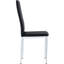 Chaise de conception moderne avec fonction d'inclinaison - noir, pieds en métal électroplaqué, dossier haut élégant en mousse et éponge dans un cadre noir pour plus de stabilité
