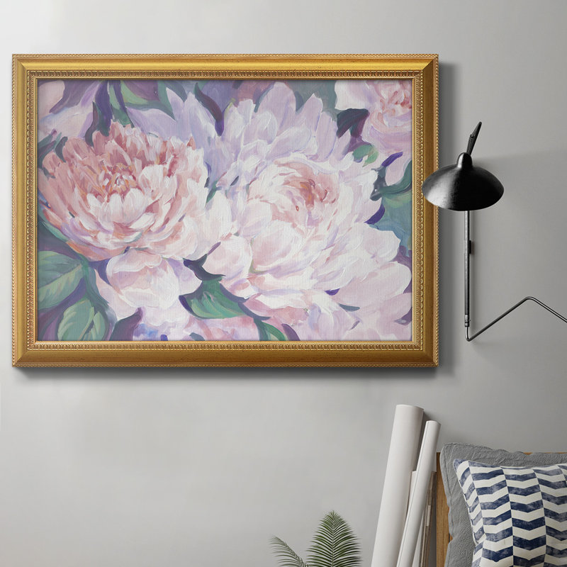 " Peonies In Bloom I " Painting Print, 18" H x 27" W