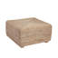 Table basse carrée en jute et bois massif Bosch