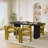 Double Pedestal Dining Set with Chairs-1417079163-1417079165