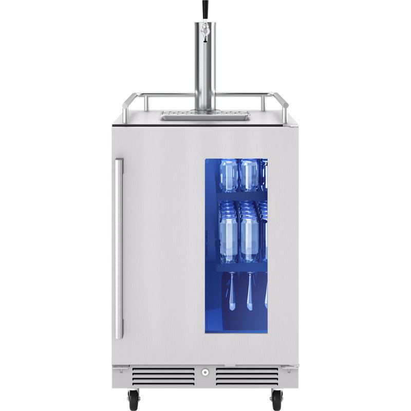 Presrv 5.6 cu. ft. Freestanding Kegerator with Door Lock and Adjustable Temperature
