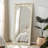 Rectangle Wood Full Length Mirror Wall Mirror with Inner Arch Carved Frame-458071102