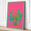 Neon Pianist Pop Art 1 Piece Wrapped Canvas Wall Art-1038565875-1038565879