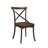 Dining Side Chairs Set Of 2 X-Design Metal Accent