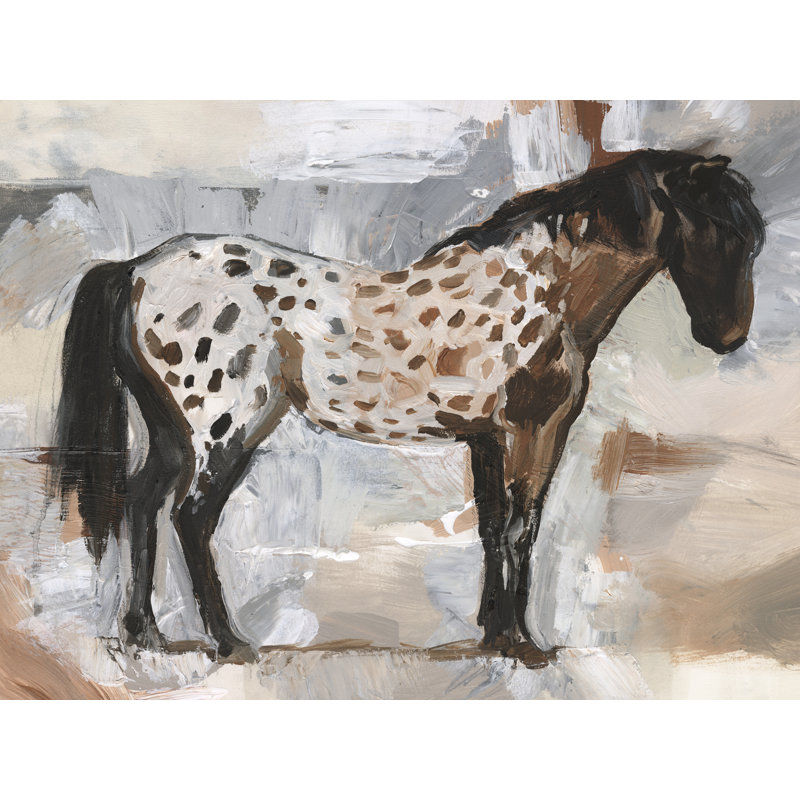 Tayllor Expressionist Dappled Horse I by Victoria Barnes - Wrapped Canvas Print, 30 cm H x 46 cm W