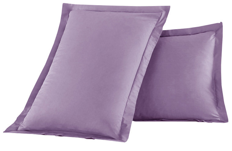 Polyester Sham Set, Queen, Lilac
