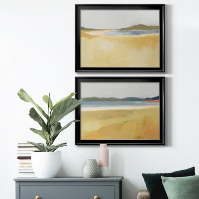 " Ochre Seaside I " 2 - Pieces