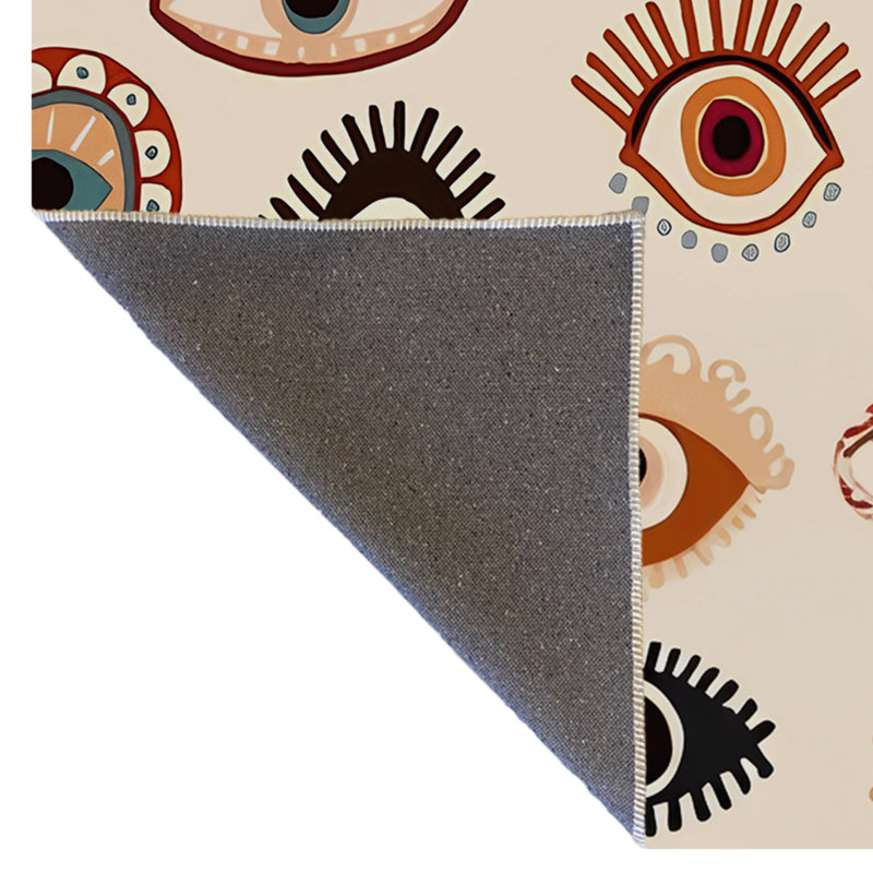 Tapis intérieur / extérieur en polypropylène tissé à la machine Sashia, Rectangle 2 pi 8 po x 5 pi