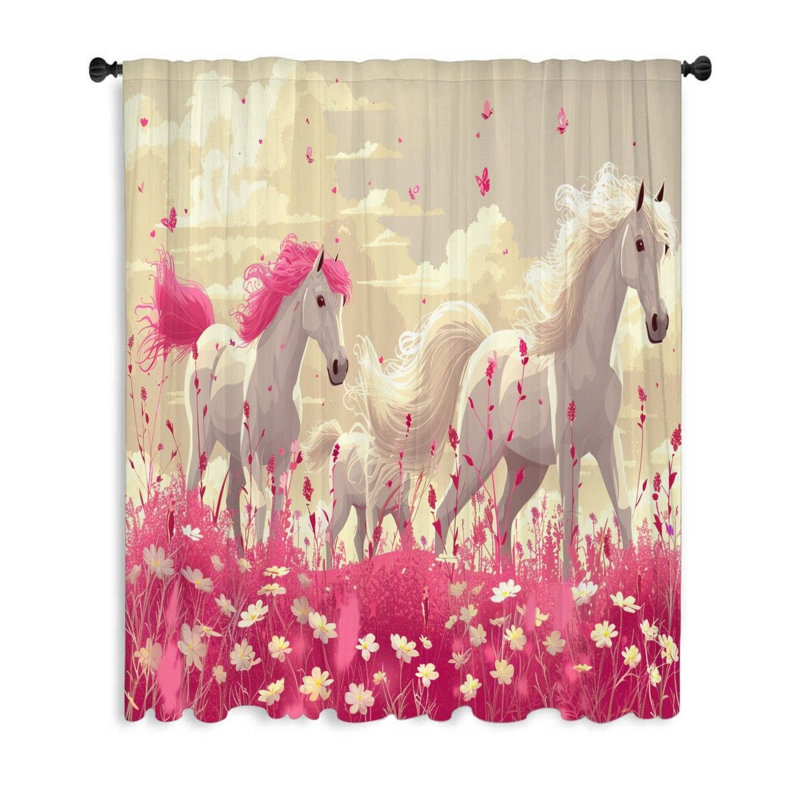 Rideau transparent en polyester Brodix, L 50 po x L 96 po