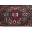 Tapis rouge en laine noué à la main de conception unique 1 pi 10 po x 2 pi 7 po années 1980 Fernandeo