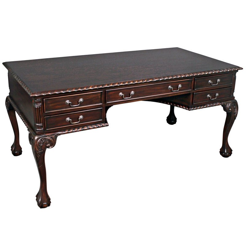 64'' Chippendale Partners Writing Desk