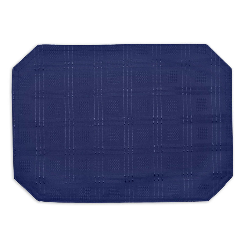 Orlinda Modern Jacquard Hampton Tablecloth Collection, Navy, 3cm W x 178cm L