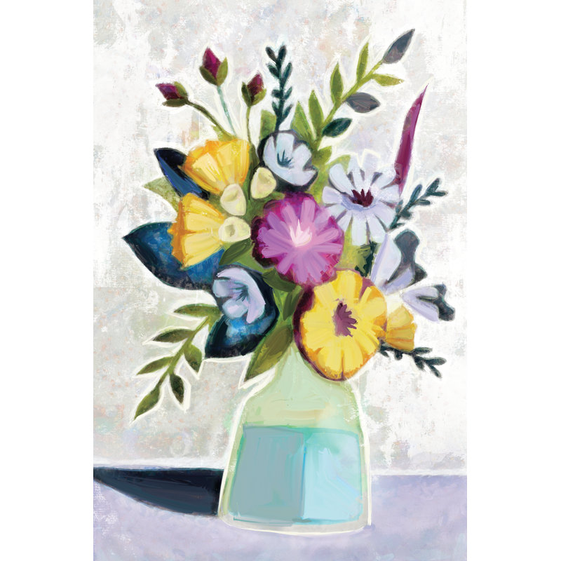Impression de peinture graphique sur toile tendue, H 36 po x l 24 po