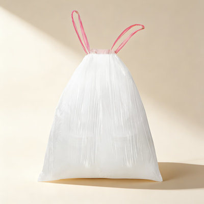 5 Gallon Drawstring Trash Bags, 42 Count, 1.32Mil Thick Small Garbage Bags For Bathroom, Office, And Kitchen Bins, Unscented And Durable