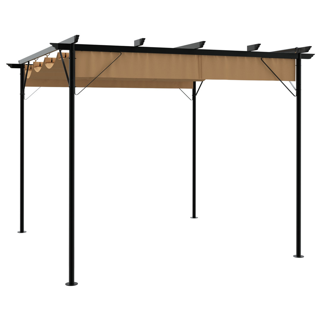 300 cm x 300 cm Grillpavillon Aaratrika aus Stahl