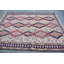 Tapis traditionnel turc traditionnel à motif de losanges bleu / rose