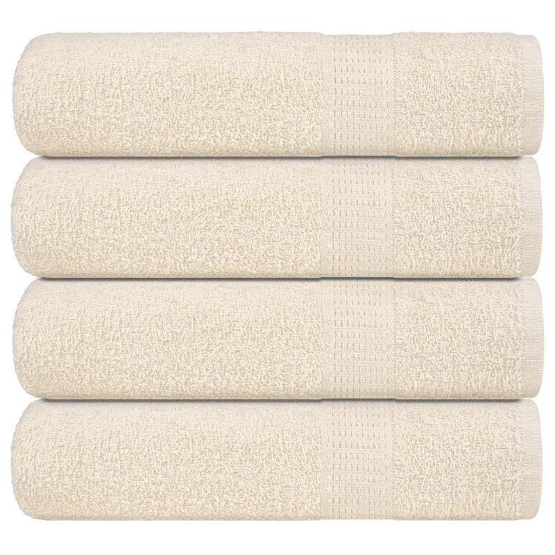 Santario 100% Cotton Hand Towel, Cream
