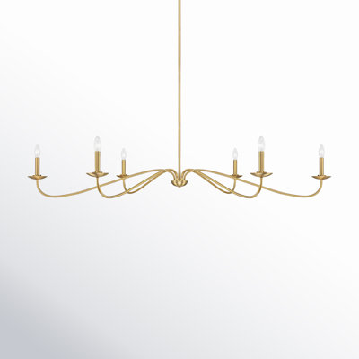 Zoyla 6 - Light Metal Dimmable Chandelier