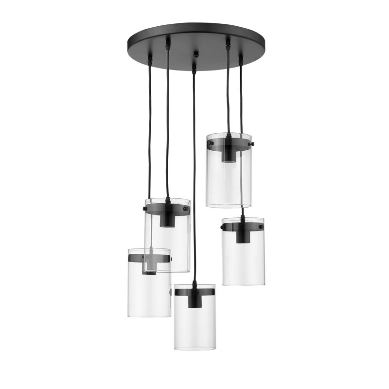 Lambrecht 5 - Light Cluster Pendant, Black