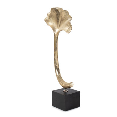 Gifu Golden Ginkgo Leaf Sculpture