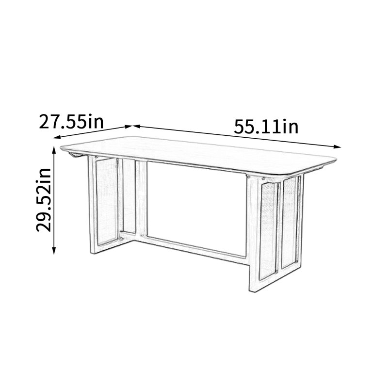 Clarhe, 29.52" H x 55.11" L x 27.55" W